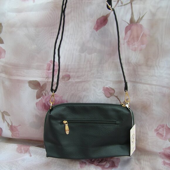 NWT 2 Tone Faux Leather Bag by D. Kelly Japan (made in China) - Picture 6 of 13